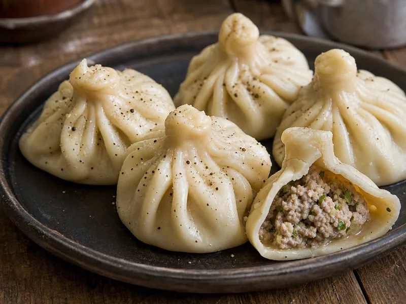 Danie Chinkali z indykiem
