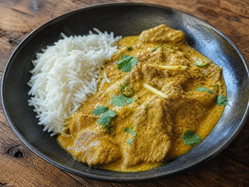 Danie Cielęcina w sosie curry