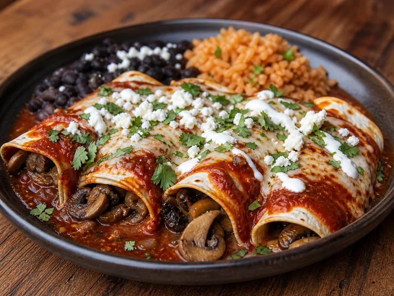 Danie Enchiladas z grzybami