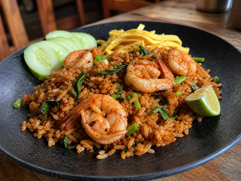 Danie Khao Pad Nam Prik Pao