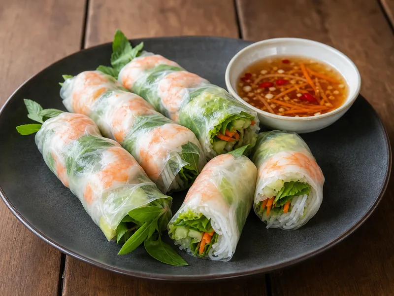 Danie Nem Cuốn z krewetkami
