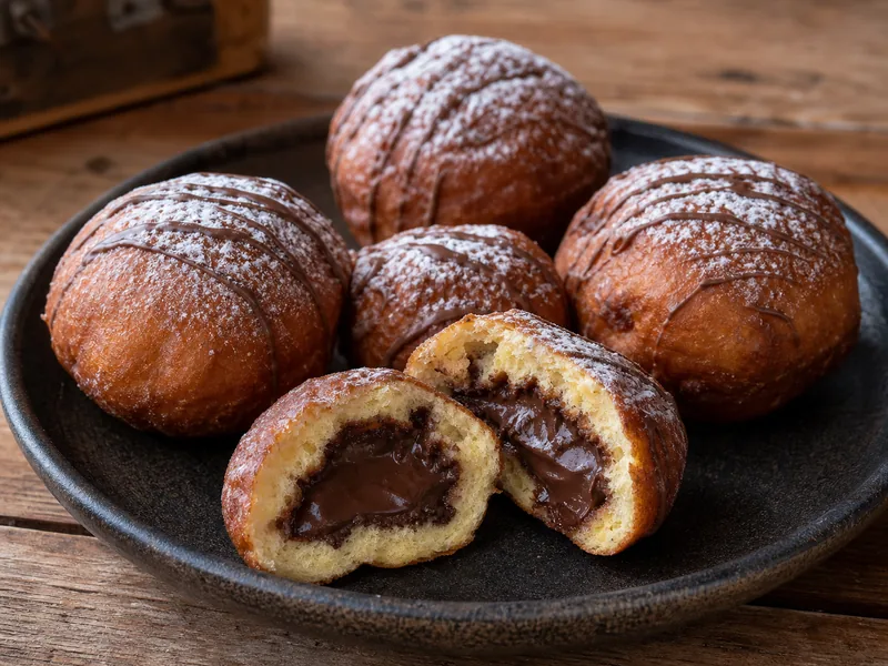 Danie Pączki czekoladowe