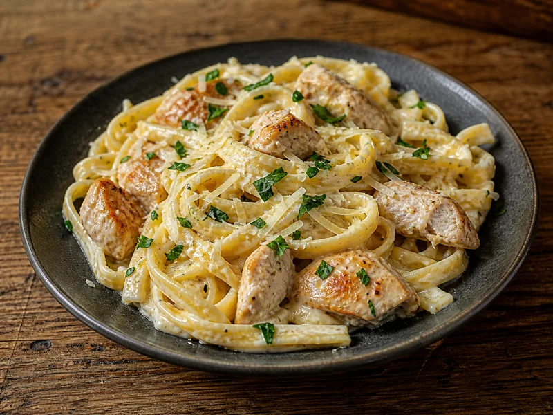 Danie Pasta z kurczakiem