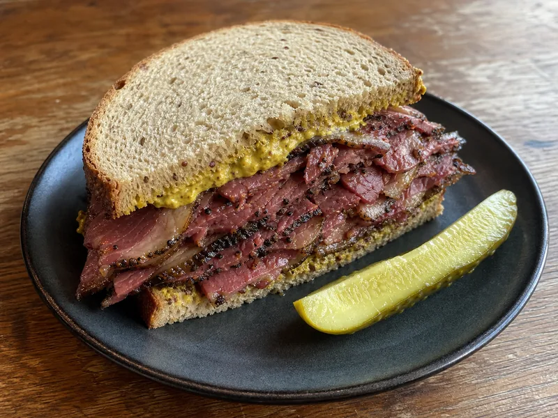 Danie Pastrami sandwich