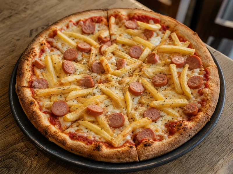 Danie Pizza z frytkami