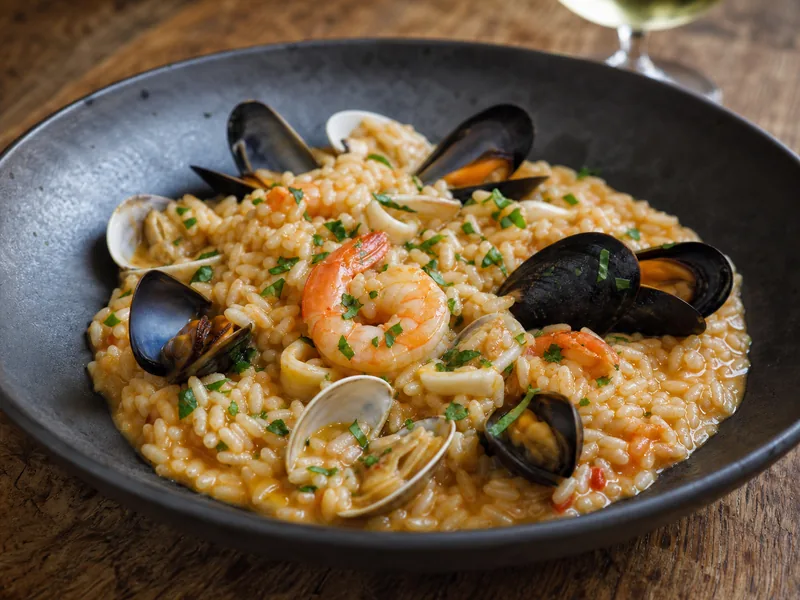 Danie Risotto z owocami morza