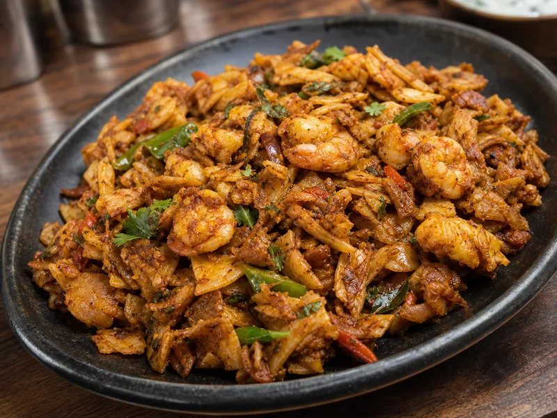 Danie Seafood Kothu Parotta