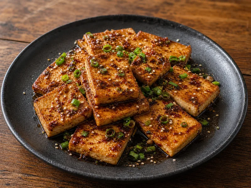Danie Tofu w sosie sojowym