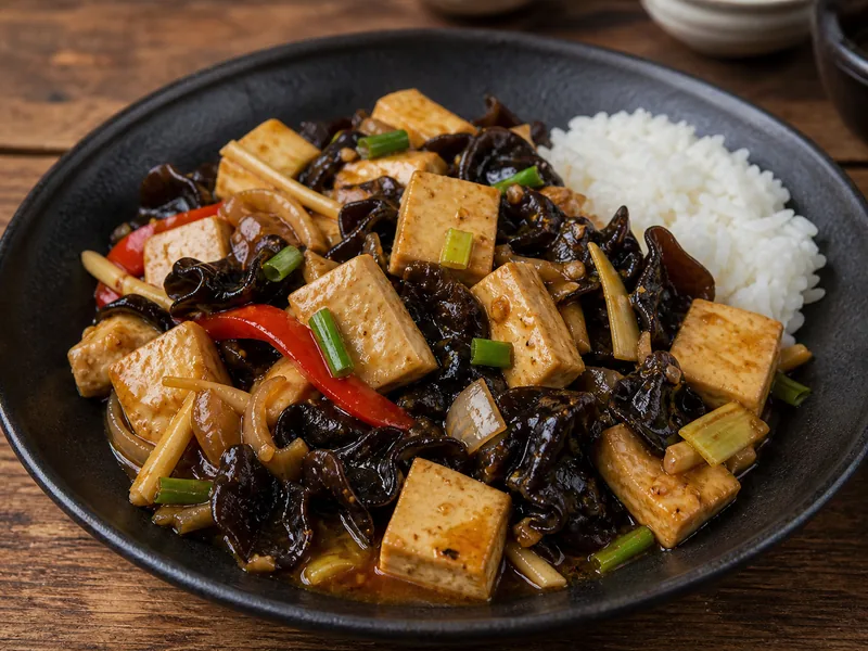 Danie Tofu z grzybami mun