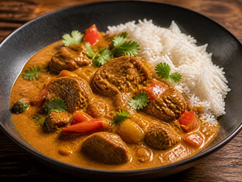 Danie Wieprzowina w sosie curry