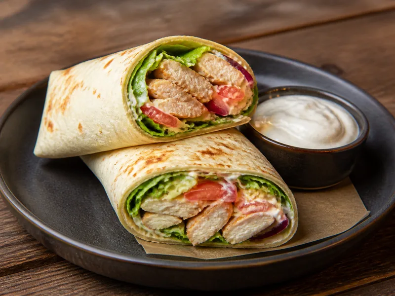 Danie Wrap z kurczakiem